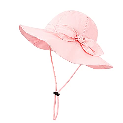 Volicph Baby Sommerhut Mädchen Sonnenhut Kleinkind Strandhut Baby Bucket Hat UPF 50 für Baby Mädchen Säugling Kind Kleinkind von Volicph