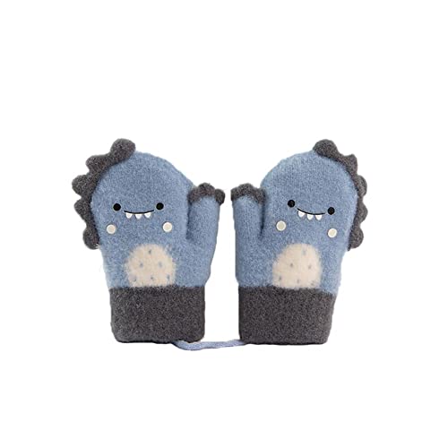 Volicph Baby Winter Handschuhe Kinder Winter Warme Gestrickte Fäustlinge Cartoon Fausthandschuh Halshandschuhe Warme Strickhandschuhe für Mädchen Jungen von Volicph