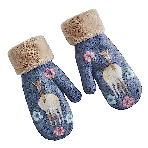 Volicph Winterhandschuhe für Damen Winterhandschuhe Outdoor Winter Gestrickte Handschuhe für Damen Warm Strick Handschuhe Magie Strickhandschuhe von Volicph