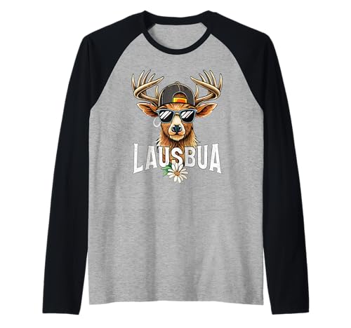 Lausbua Trachtenshirt Herren Tracht Passend für Oktoberfest Raglan von Volkfest Wiesn & Wasn Lederhose und Tracht Frauen