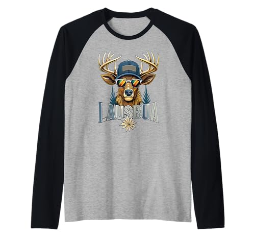 Lausbua Trachtenshirt Herren Tracht Passend für Oktoberfest Raglan von Volkfest Wiesn & Wasn Lederhose und Tracht Frauen