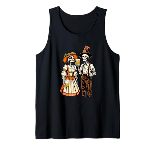 Trachtenshirt Damen & Herren Tracht Passend für Oktoberfest Tank Top von Volkfest Wiesn & Wasn Lederhose und Tracht Frauen