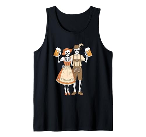 Trachtenshirt Damen & Herren Tracht Passend für Oktoberfest Tank Top von Volkfest Wiesn & Wasn Lederhose und Tracht Frauen