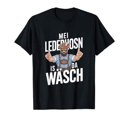 Trachtenshirt Herren Lederhose T-Shirt Herren Trachtenhemd T-Shirt von Volkfest Wiesn & Wasn Lederhose und Tracht Frauen