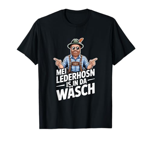 Trachtenshirt Herren Lederhose T-Shirt Herren Trachtenhemd T-Shirt von Volkfest Wiesn & Wasn Lederhose und Tracht Frauen