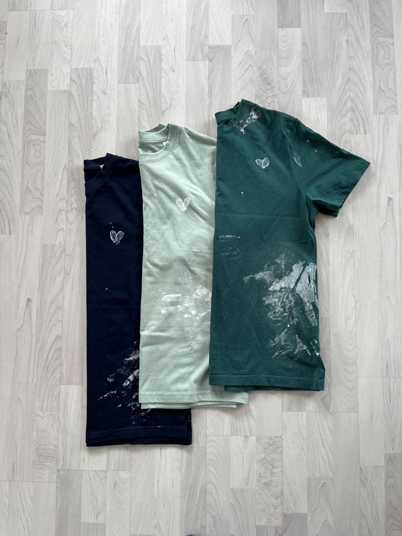 Chalk-T-Shirt Bouldern Klettern - Handabdrücke Used-Look Oversize von VolkmannCrafts