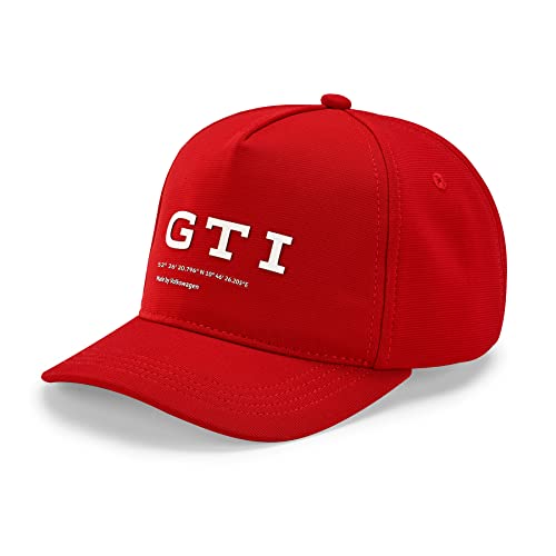 Volkswagen 5HV084300A645 Baseballkappe GTI Kinder Cap Baseballcap Basecap, schwarz/rot von Volkswagen