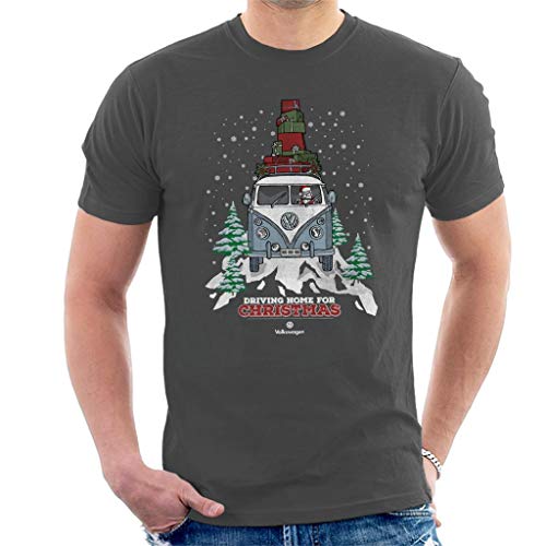 Volkswagen Christmas Camper White Text Men's T-Shirt Volkswagen Christmas Camper White Text Men's T-Shirt von Volkswagen