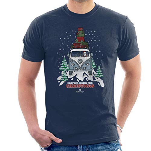 Volkswagen Christmas Camper White Text Men's T-Shirt Volkswagen Christmas Camper White Text Men's T-Shirt von Volkswagen