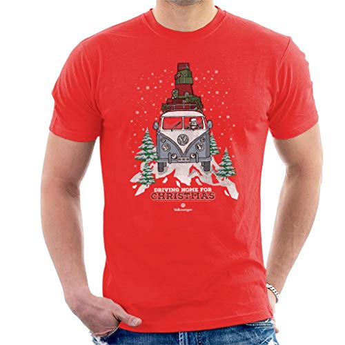 Volkswagen Christmas Camper White Text Men's T-Shirt Volkswagen Christmas Camper White Text Men's T-Shirt von Volkswagen