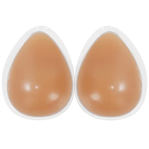 Vollence B+ Cup Ein Paar Selbstklebende Teardrop Silikon Brustformen Tränen-Form Silikonbrüste Falsche Brüste Brust Brustform Mastektomie Prothese BH Enhancer Einsätze konkav BH Pads von Vollence