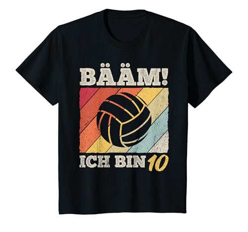 Kinder Bääm Ich Bin 10 Geburtstag Volleyballer Volleyball Coach T-Shirt Kinder Bääm Ich Bin 10 Geburtstag Volleyballer Volleyball Coach T-Shirt von Volleyball Fan Geburtstag Geschenkideen & Designs