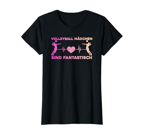 Volleyball Damen Beachvolleyball Mädchen T-Shirt von Volleyball Geschenke Frauen, Volleyball Zubehör