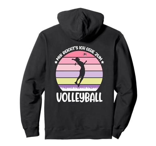 Ich Gehe Zum Volleyball, Damen Volleyballerin Frauen Pullover Hoodie von Volleyball Geschenke Für Mädchen Und Frauen