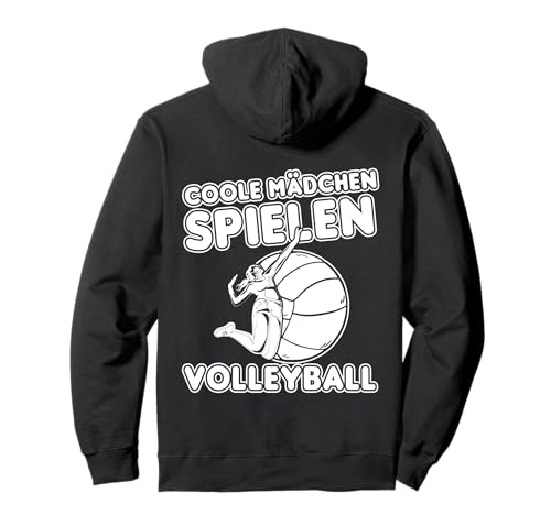 Coole Mädchen Spielen Volleyball Pullover Hoodie von Volleyball Geschenke Mädchen, Volleyball Zubehör