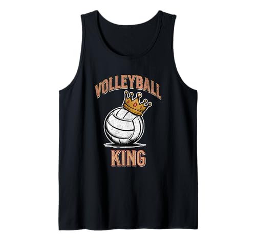 Volleyball King Volleyball mit Krone Jungen Herren Volleyball Tank Top von Volleyball Gifts For Boys Volleyball Player