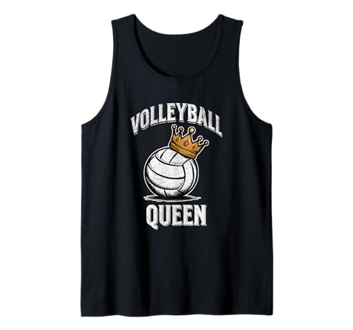 Volleyball Queen Volleyball und Krone Damen Volleyball Tank Top Volleyball Queen Volleyball und Krone Damen Volleyball Tank Top von Volleyball Gifts For Teen Girls Volleyball Player