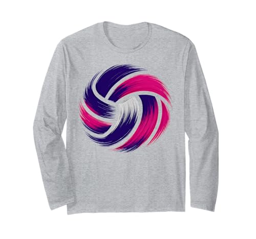 Niedlicher Volleyball-Teamspieler, rosa und violett, für Teenager-Mädchen Langarmshirt Niedlicher Volleyball-Teamspieler, rosa und violett, für Teenager-Mädchen Langarmshirt von Volleyball Girls
