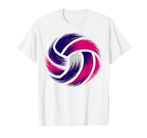 Niedlicher Volleyball-Teamspieler, rosa und violett, für Teenager-Mädchen T-Shirt Niedlicher Volleyball-Teamspieler, rosa und violett, für Teenager-Mädchen T-Shirt von Volleyball Girls