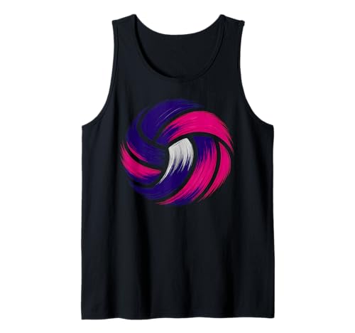 Niedlicher Volleyball-Teamspieler, rosa und violett, für Teenager-Mädchen Tank Top Niedlicher Volleyball-Teamspieler, rosa und violett, für Teenager-Mädchen Tank Top von Volleyball Girls