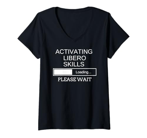 Damen Aktivieren von Libero Skills Loading Volleyballspieler Humor T-Shirt mit V-Ausschnitt Damen Aktivieren von Libero Skills Loading Volleyballspieler Humor T-Shirt mit V-Ausschnitt von Volleyball Libero Skills Loading Sports