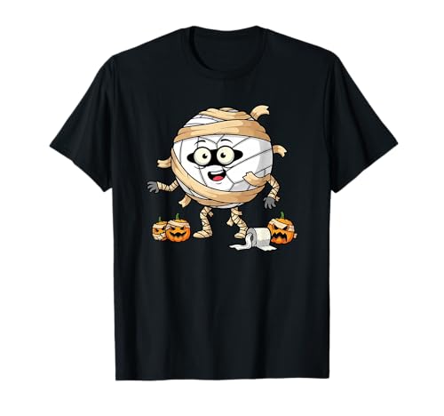 Lustiger Volleyball, Mama, Kürbis, Halloween, Kinder, Herren und Damen T-Shirt von Volleyball Lovers Cute Halloween Outfits Boy Girl