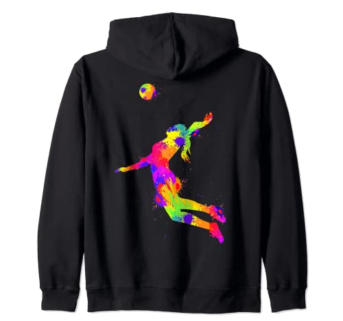 Volleyball Mädchen Volleyballerin Frauen Kapuzenjacke von Volleyball Mädchen Geschenkideen
