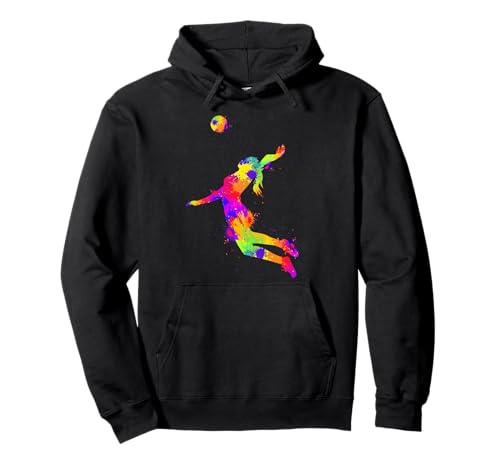 Volleyball Mädchen Volleyballerin Frauen Pullover Hoodie von Volleyball Mädchen Geschenkideen