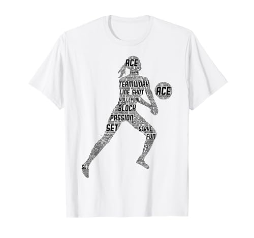 Volleyball Mädchen Volleyballerin Mädchen Frauen Damen T-Shirt von Volleyball Mädchen Geschenkideen
