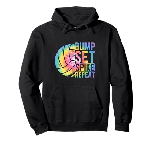 Bump Set Spike Repeat Mädchen-Volleyball Pullover Hoodie Bump Set Spike Repeat Mädchen-Volleyball Pullover Hoodie von Volleyball Mädchen