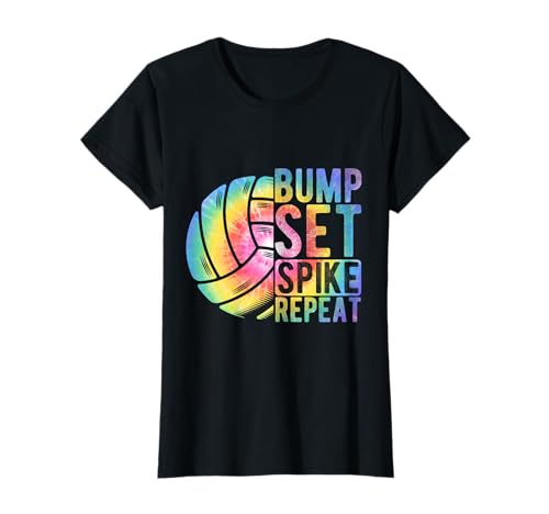Bump Set Spike Repeat Mädchen-Volleyball T-Shirt Bump Set Spike Repeat Mädchen-Volleyball T-Shirt von Volleyball Mädchen
