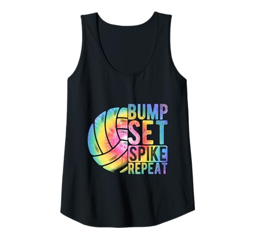Damen Bump Set Spike Repeat Mädchen-Volleyball Tank Top Damen Bump Set Spike Repeat Mädchen-Volleyball Tank Top von Volleyball Mädchen