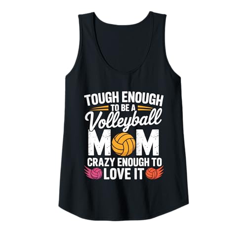 Damen Hart genug, um eine Volleyball-Mama zu Sein, verrückt genug, um es zu lieben Tank Top Damen Hart genug, um eine Volleyball-Mama zu Sein, verrückt genug, um es zu lieben Tank Top von Volleyball Mom Life Designs