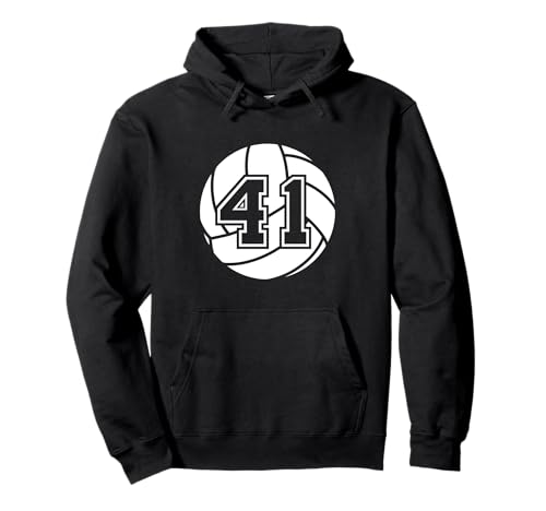Volleyballspieler #41 Volleyball Mama Papa Trikot Nummer 41 Pullover Hoodie Volleyballspieler #41 Volleyball Mama Papa Trikot Nummer 41 Pullover Hoodie von Volleyball Player #41 Volleyball Team Parent