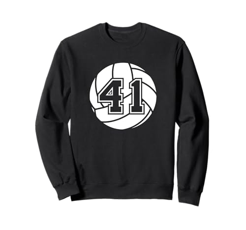 Volleyballspieler #41 Volleyball Mama Papa Trikot Nummer 41 Sweatshirt von Volleyball Player #41 Volleyball Team Parent