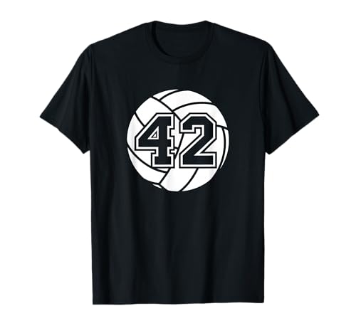 Volleyballspieler #42 Volleyball Mama Papa Trikot Nummer 42 T-Shirt Volleyballspieler #42 Volleyball Mama Papa Trikot Nummer 42 T-Shirt von Volleyball Player #42 Volleyball Mom Dad Jersey 42