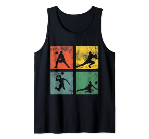 Herren Volleyball Spieler Strand Volleyball Vintage Spaß Tank Top Herren Volleyball Spieler Strand Volleyball Vintage Spaß Tank Top von Volleyball Player Retro Sports Men Children