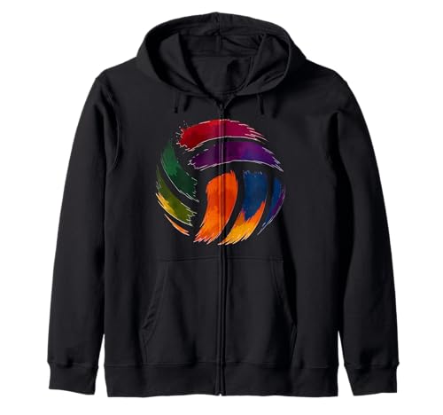 Bunter Volleyballspieler oder Team für Mädchen, Frauen, Kinder Kapuzenjacke Bunter Volleyballspieler oder Team für Mädchen, Frauen, Kinder Kapuzenjacke von Volleyball Players