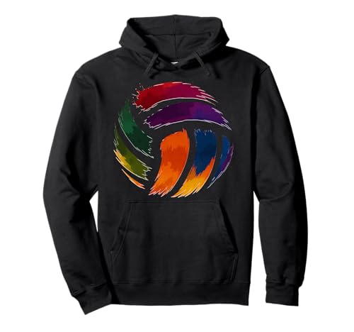 Bunter Volleyballspieler oder Team für Mädchen, Frauen, Kinder Pullover Hoodie Bunter Volleyballspieler oder Team für Mädchen, Frauen, Kinder Pullover Hoodie von Volleyball Players