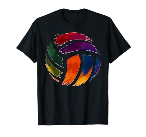 Bunter Volleyballspieler oder Team für Mädchen, Frauen, Kinder T-Shirt Bunter Volleyballspieler oder Team für Mädchen, Frauen, Kinder T-Shirt von Volleyball Players