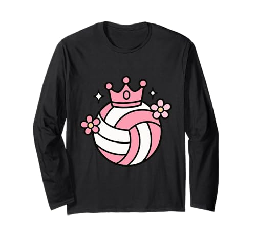 Proud Volleyball Mama Stütze am Spielfeldrand Langarmshirt von Volleyball Queen Gifts