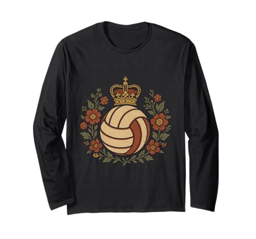 Proud Volleyball Mama Stütze am Spielfeldrand Langarmshirt von Volleyball Queen Gifts