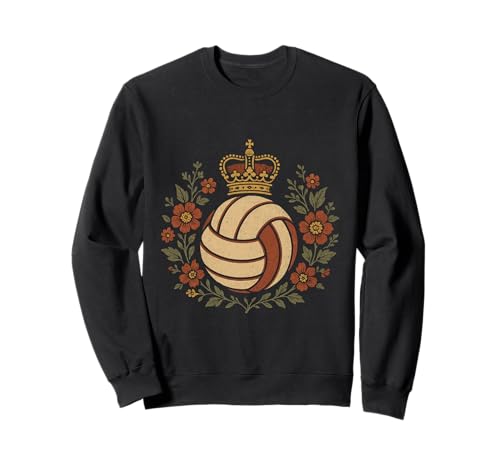 Proud Volleyball Mama Stütze am Spielfeldrand Sweatshirt von Volleyball Queen Gifts