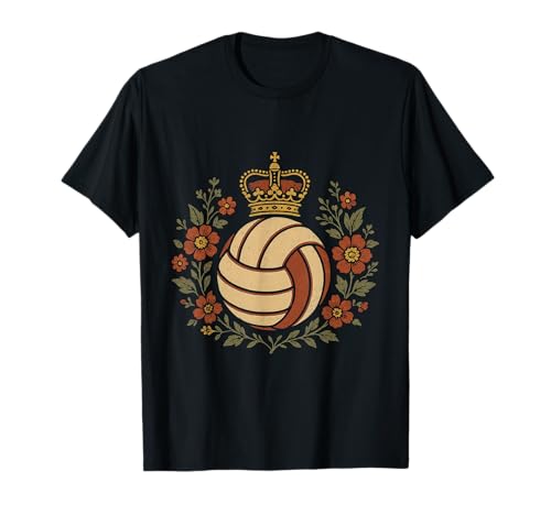 Proud Volleyball Mama Stütze am Spielfeldrand T-Shirt von Volleyball Queen Gifts