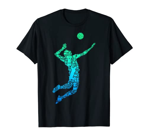 Volleyball Volleyballer Herren Kinder Jungen T-Shirt von Volleyball Spieler Geschenkideen