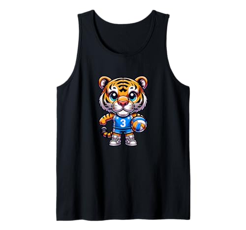 Volleyball Niedlicher Tiger Kinder Tank Top Volleyball Niedlicher Tiger Kinder Tank Top von Volleyball Süßer Tiger Kinder Fans