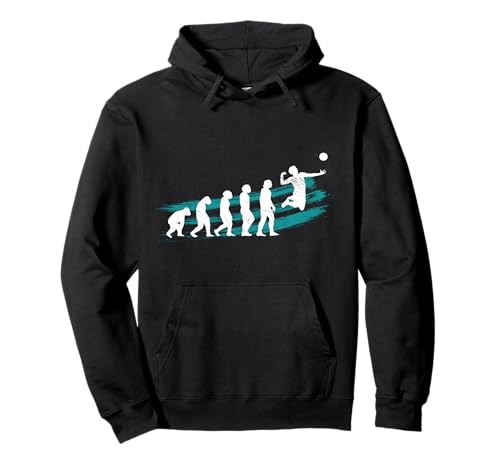 Evolution Volleyball Spieler Kinder Jungs Mann Volleyballer Pullover Hoodie von Volleyballspieler Geschenkideen Volleyball Designs