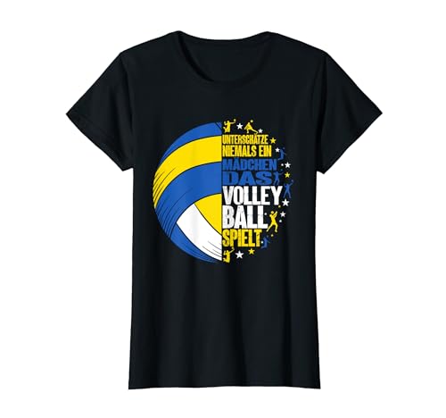 Volleyball Spieler Ein Mädchen Das Volleyball Spielt Grafik T-Shirt von Volleyballspieler Lustiges Spruch