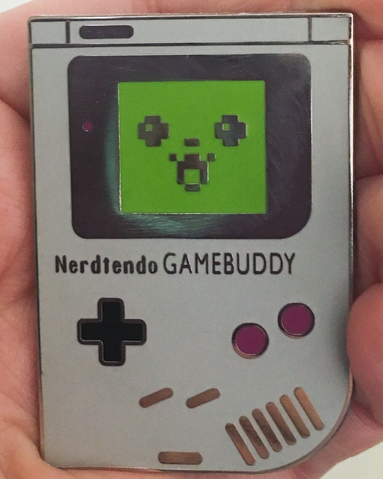 Nerdtendo Gamebuddy Hard Enamel Pin Nerdtendo Gamebuddy Hard Enamel Pin von VoltarelDesigns