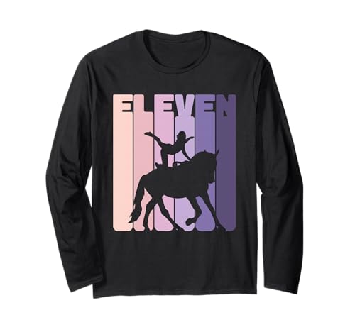 11. Geburtstag Reiterin 11 Jahre Mädchen Dressur Voltigieren Langarmshirt von Voltigieren Mädchen Dressurreiten Geburtstag Volti